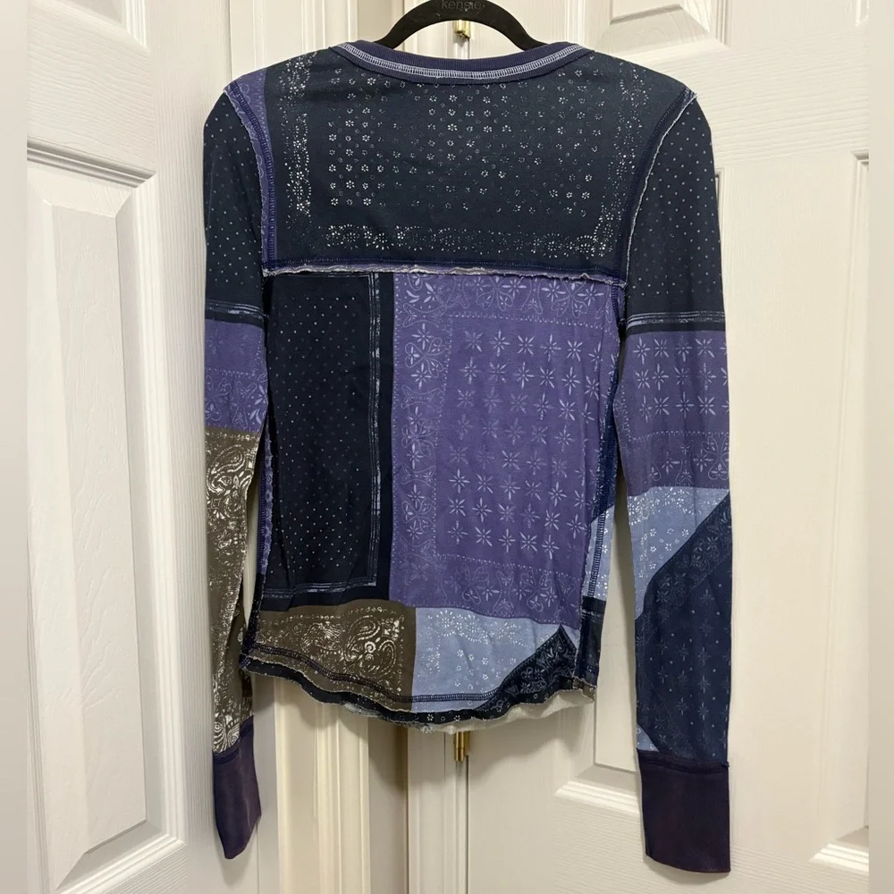 We The Free Free People Indie Printed Cuff Top - Picture 6 of 6
